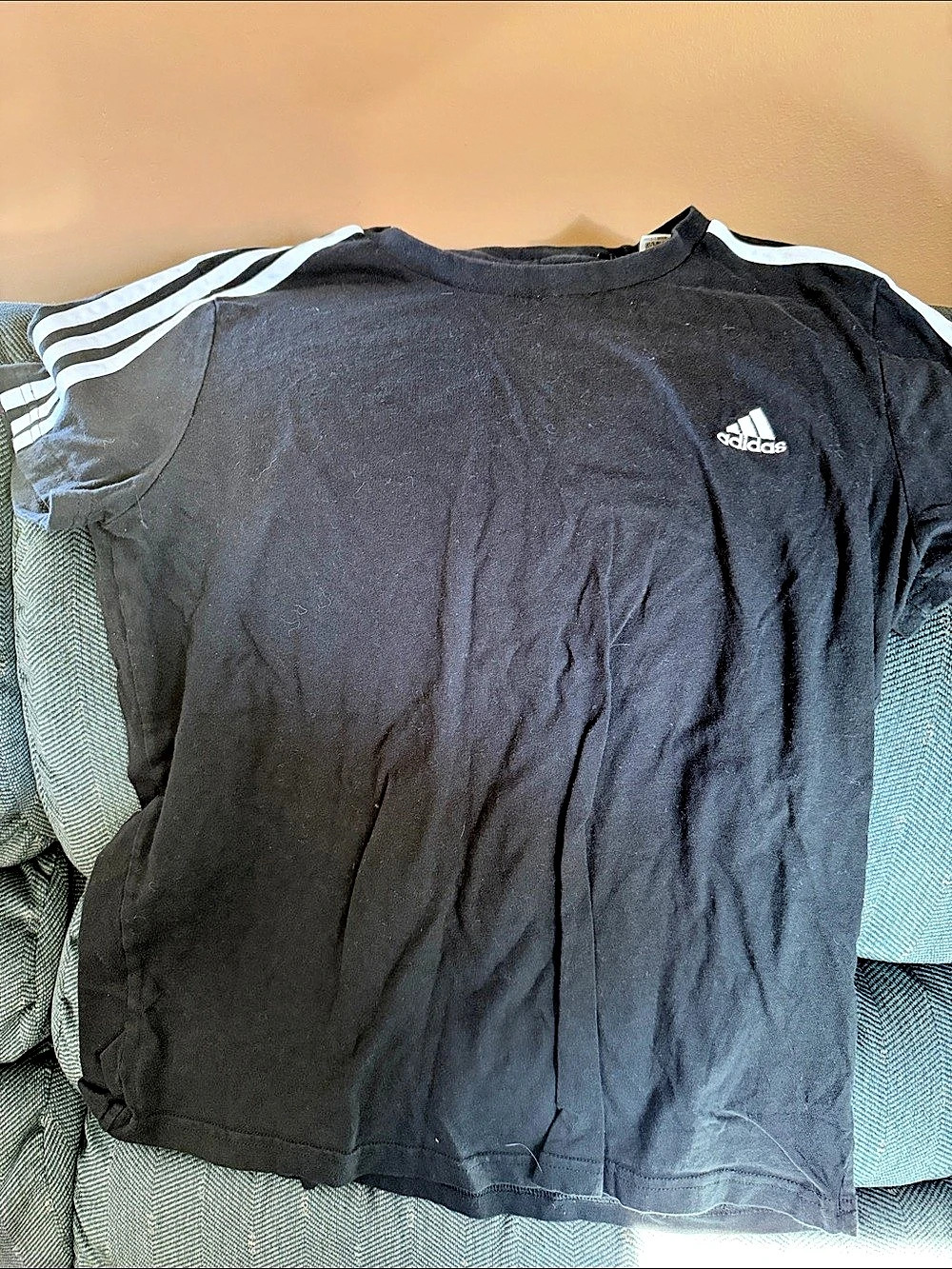 adidas Essentials 3-Stripes Short Sleeve T-Shirt Women’s Black Tee